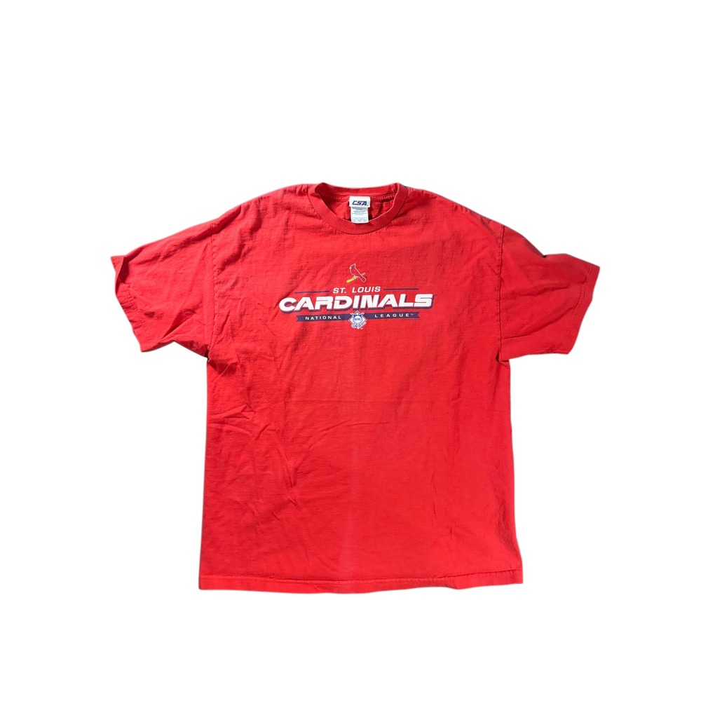 CSA St Louis Cardinals T Shirt Mens XL Red Short Sleeve National League Graphic